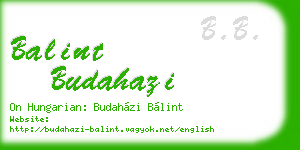 balint budahazi business card
