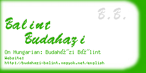 balint budahazi business card